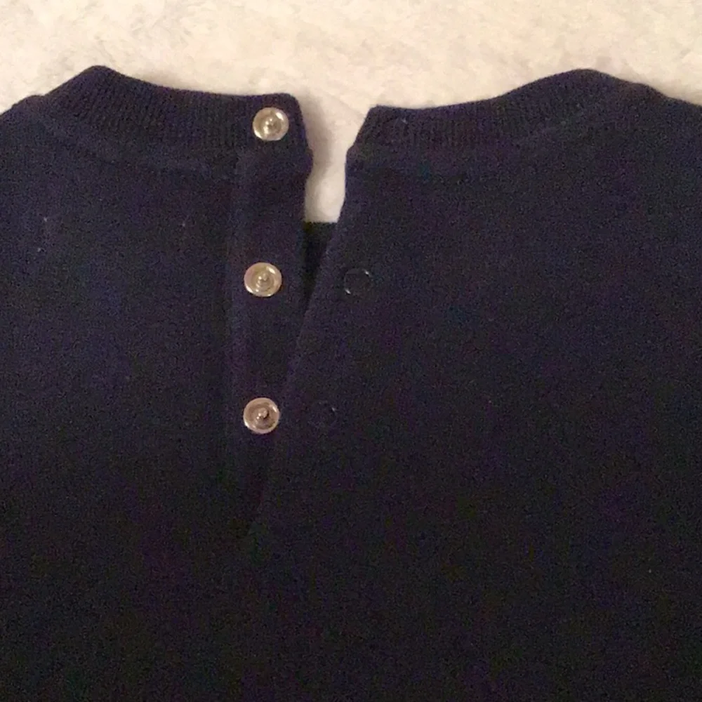 Ralph Lauren navy bear appliqué one-piece